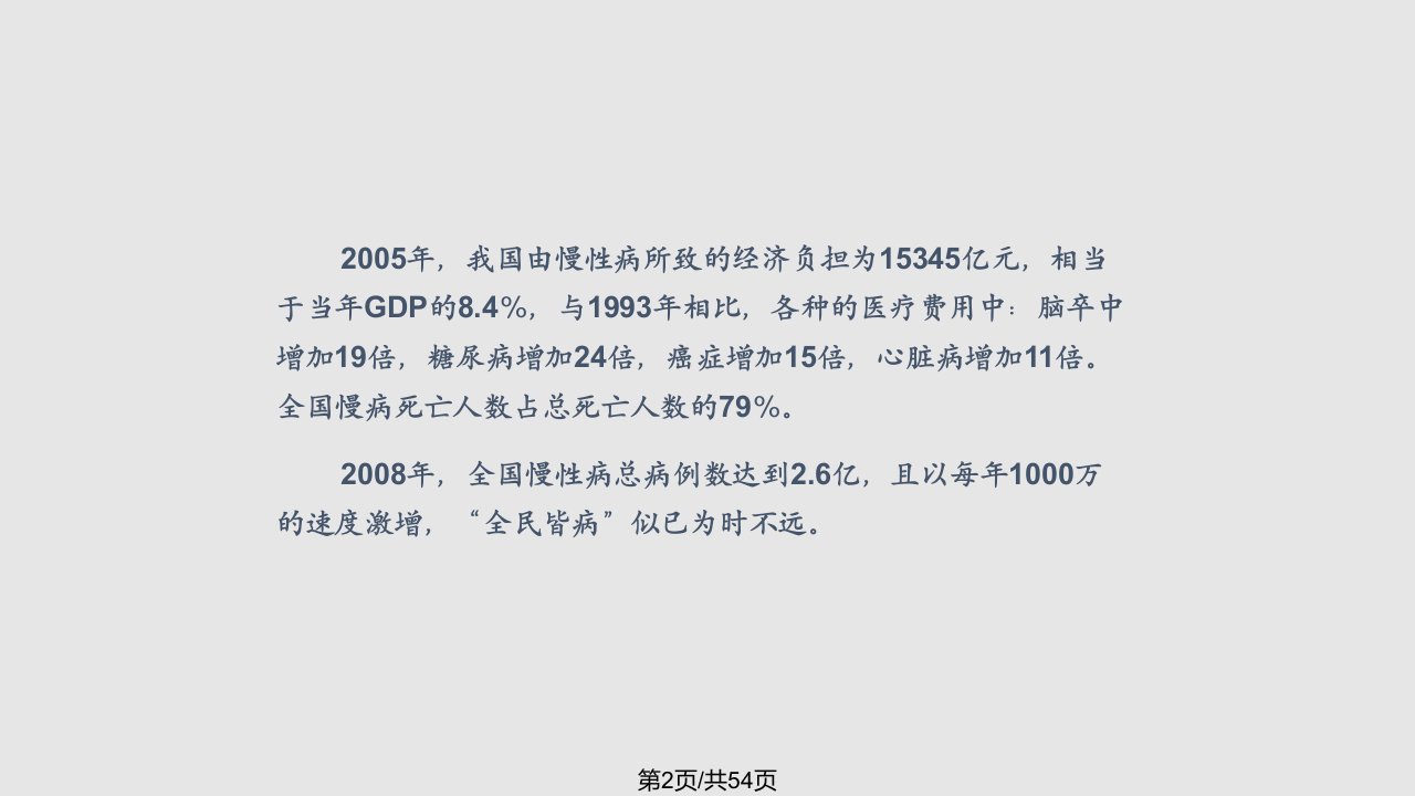 慢病管理的概念及其在健康管理中的应用张志勉