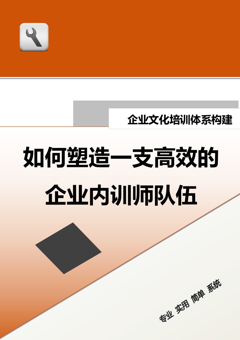 精品文档-14培训体系构建如何塑造一支高效的企业内训师队伍doc