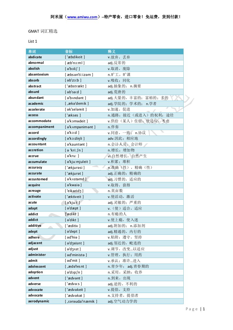 《《GMAT词汇精逊单词WORD版（最新完整版）.》.doc