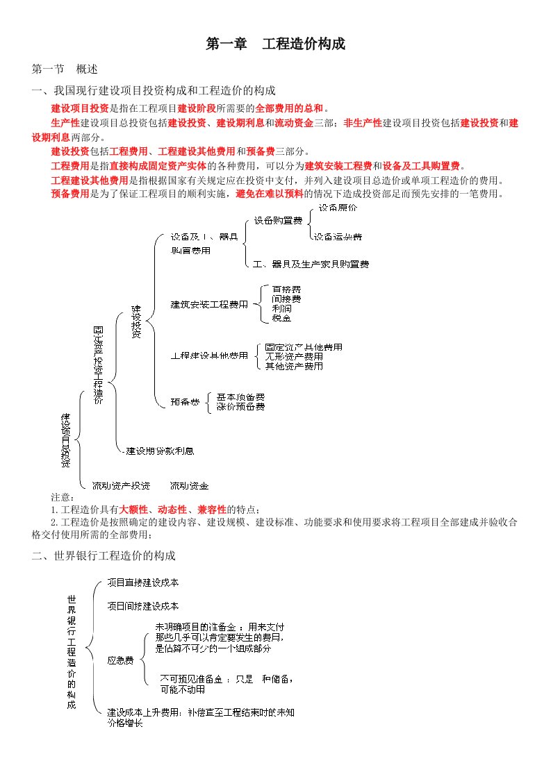 造价工程师《工程造价计价与控制》全套讲义