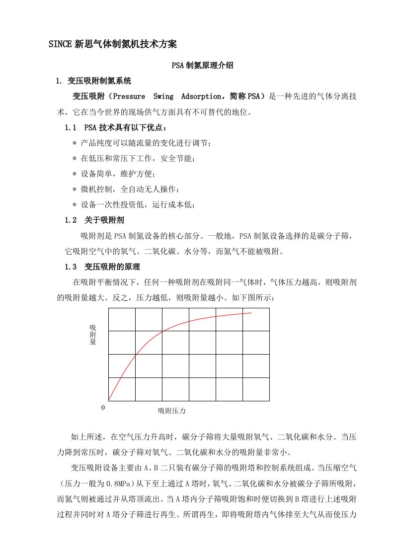 新思气体制氮机技术方案