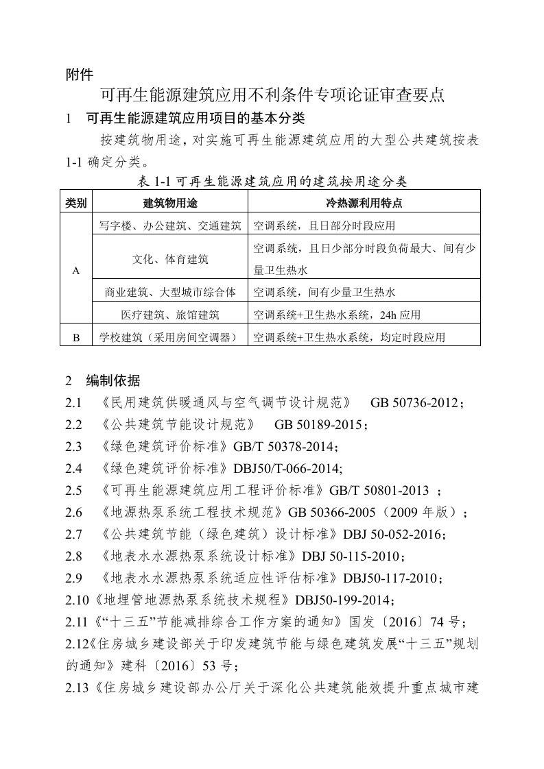 可再生能源建筑应用不利条件专项论证审查要点