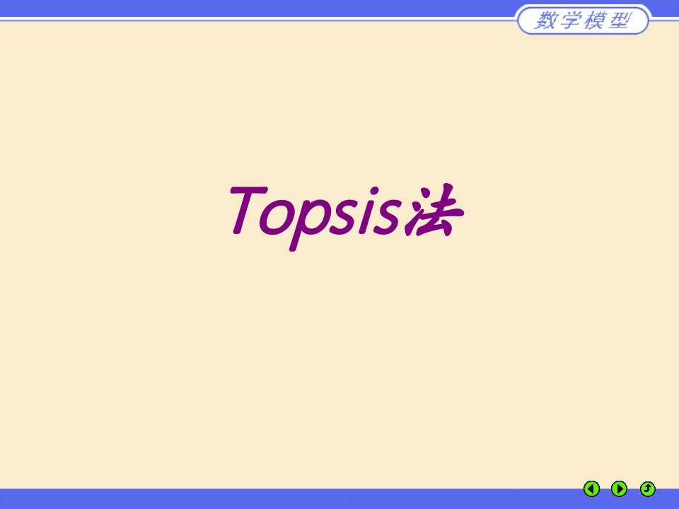 Topsis法PPT医学课件