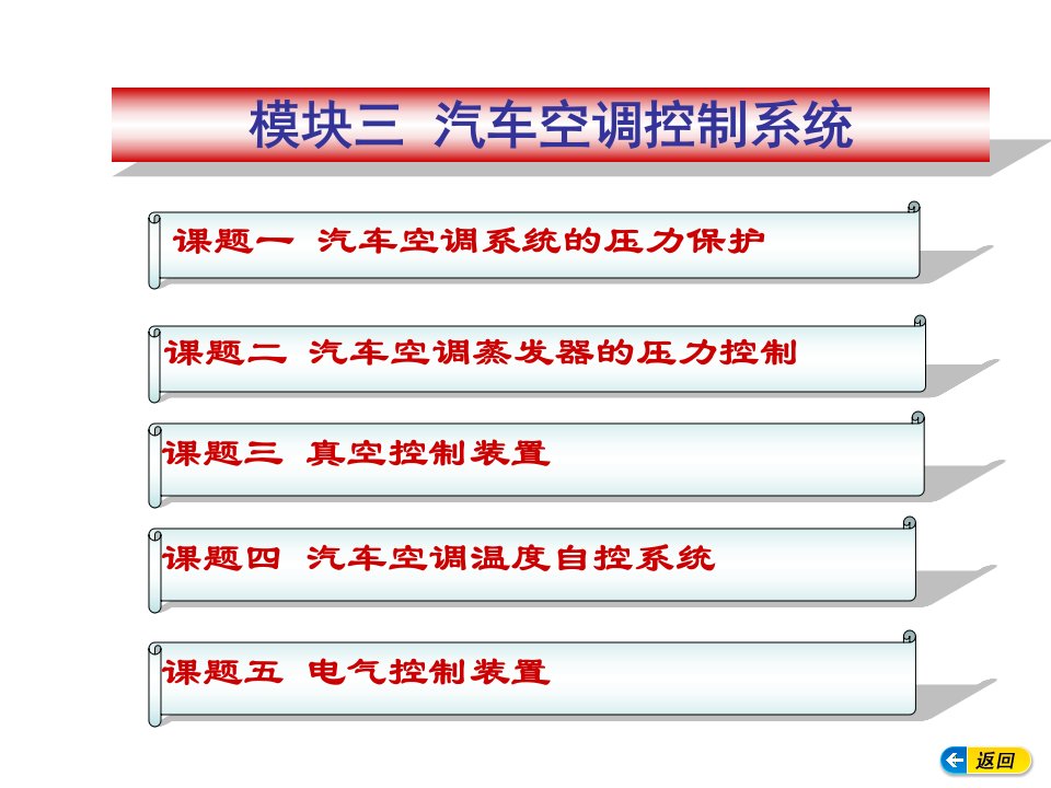 模块三汽车空调控制系统