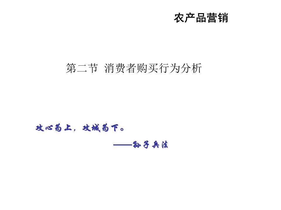 农产品营销32消费者购买行动课件