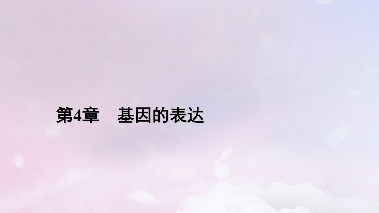 新教材适用2023_2024学年高中生物第4章基因的表达第1节基因指导蛋白质的合成课件新人教版必修2