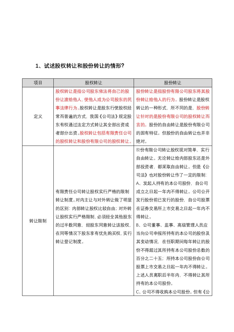 有限合伙企业和普通合伙企业的差异化表格分析