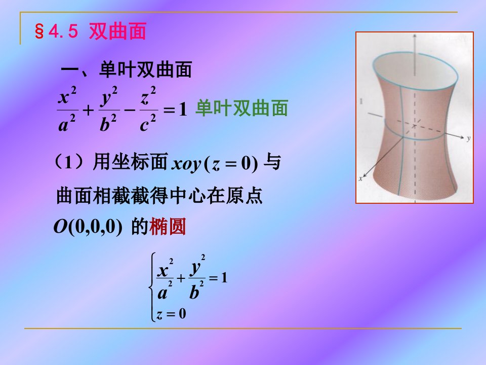 《双叶双曲面》PPT课件