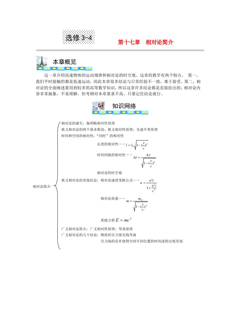 高中物理必备知识点