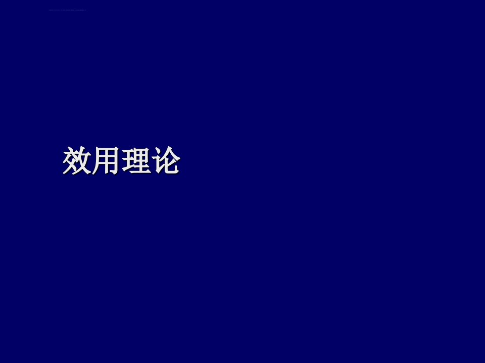 陆贵斌金融经济学0效用理论ppt课件