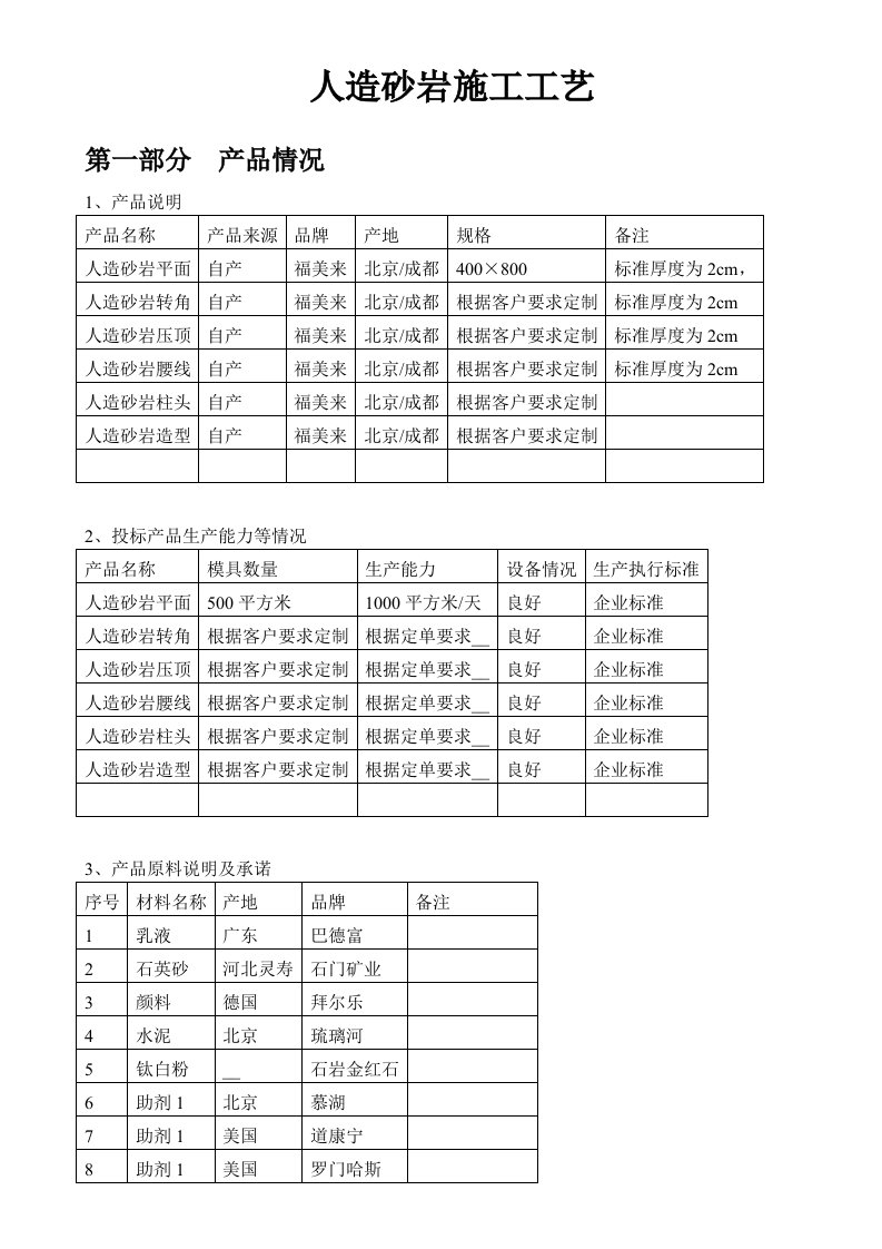 人造砂岩施工工艺