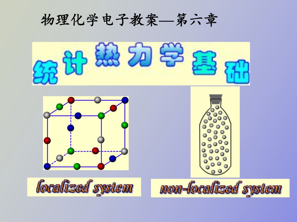 物理化学电子教案第六章