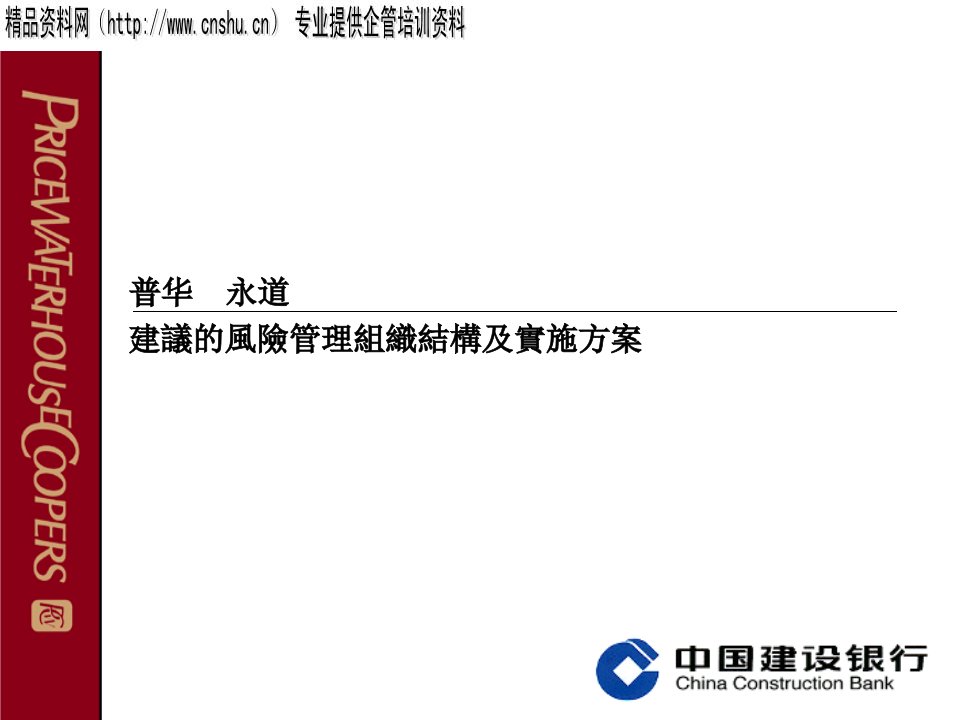 企业建议的风险管理组织结构及实施方案