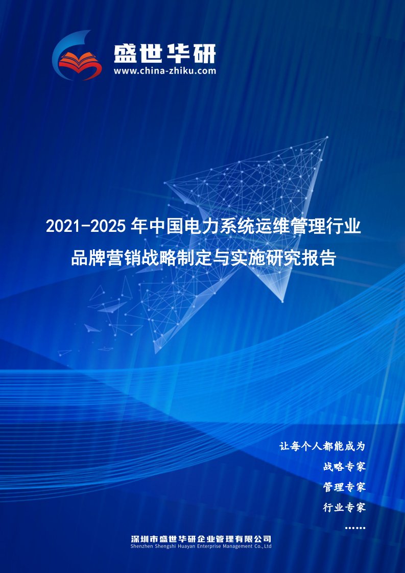 2021-2025年中国电力系统运维管理行业品牌营销战略制定与实施研究报告