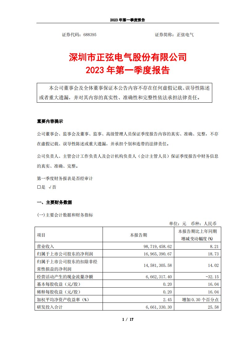 上交所-2023年第一季度报告-20230426