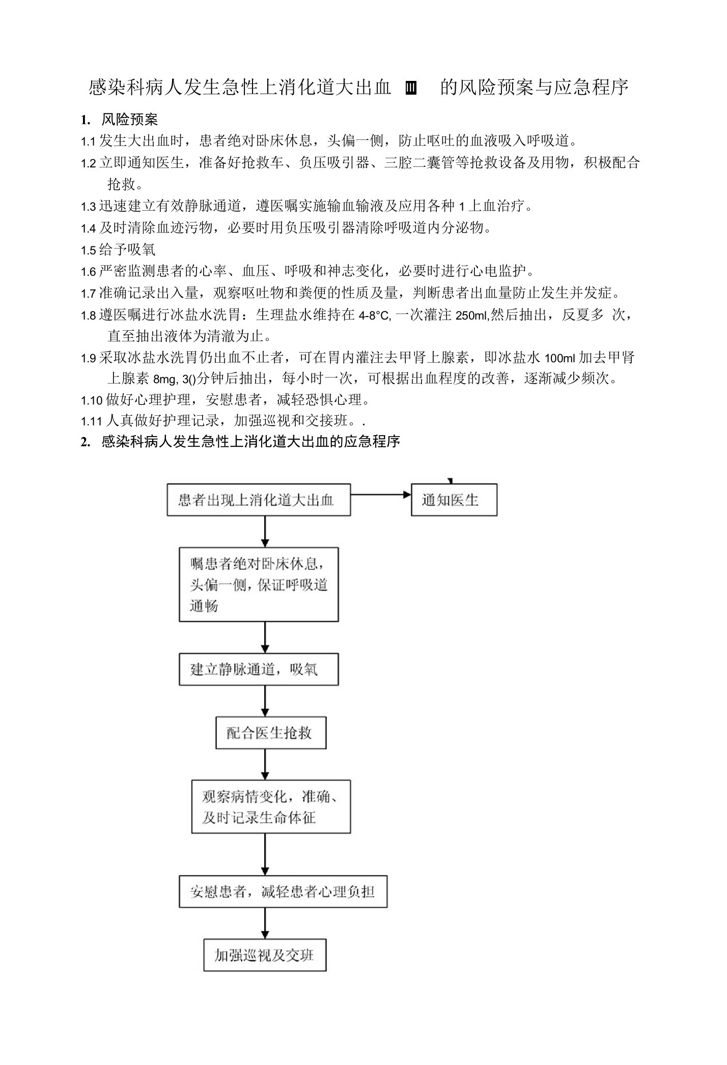 感染科应急预案