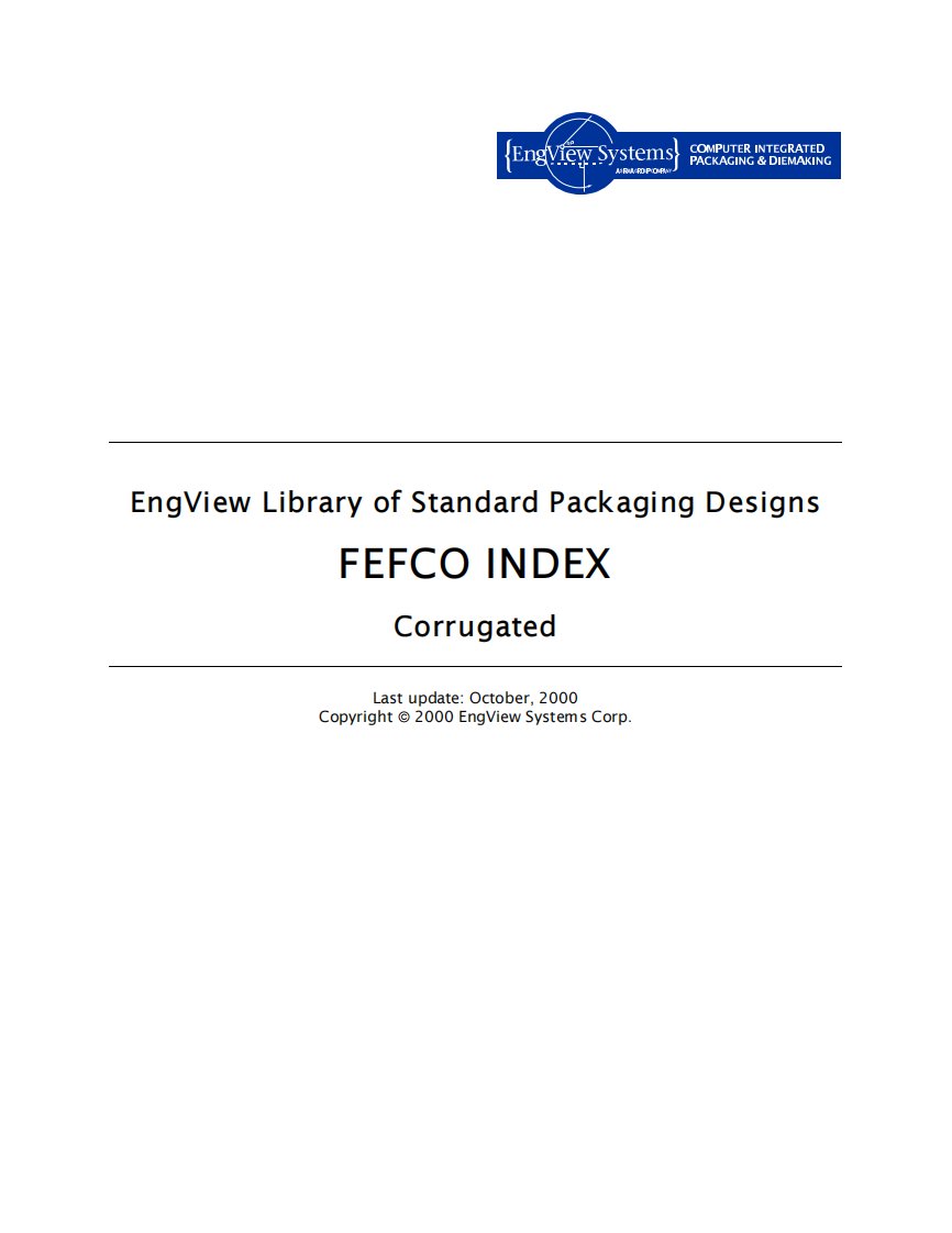 FEFCO-index(各种盒型)