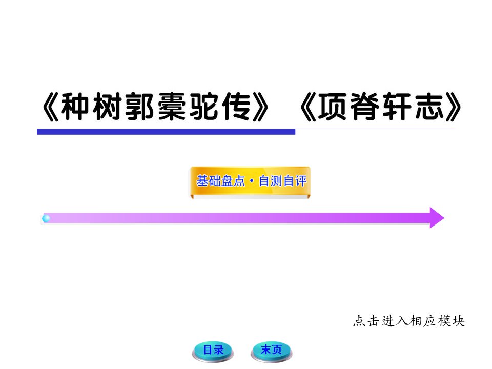 高三语文一轮复习ppt课件：《种树郭橐驼传》《项脊轩志》(新人教选修)(湖南专用)