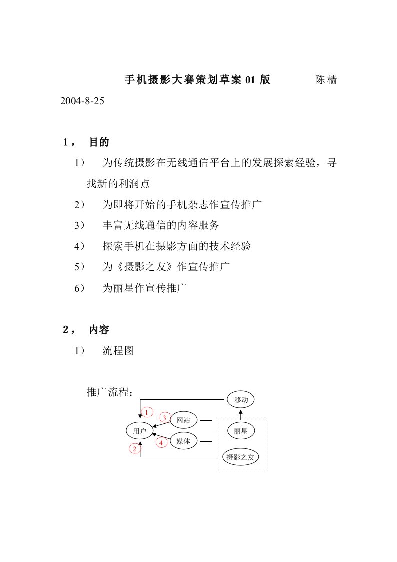 手机摄影大赛策划案