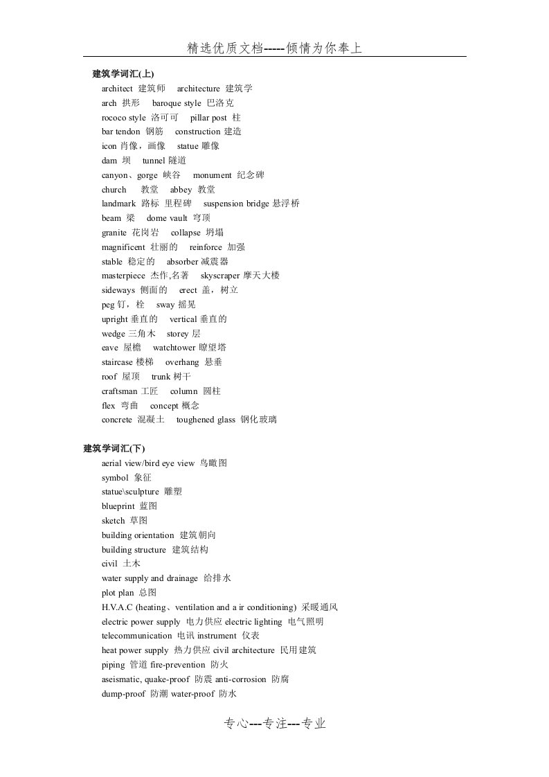 托福阅读分类词汇(共11页)