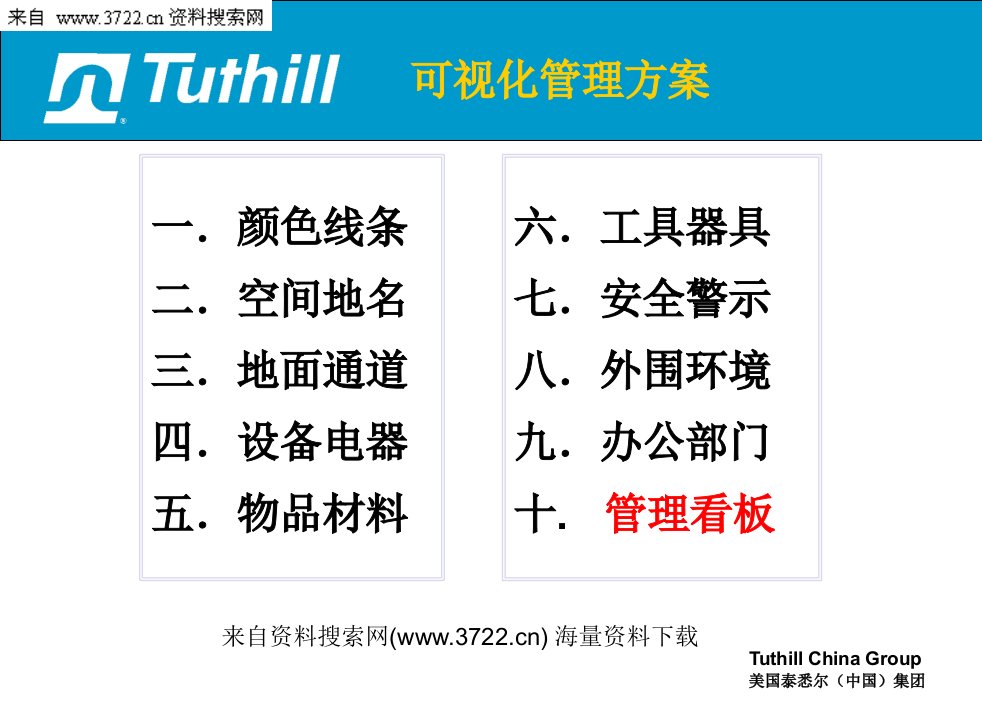 某某集团看板可视化管理方案(PPT_33页)（PPT33页)