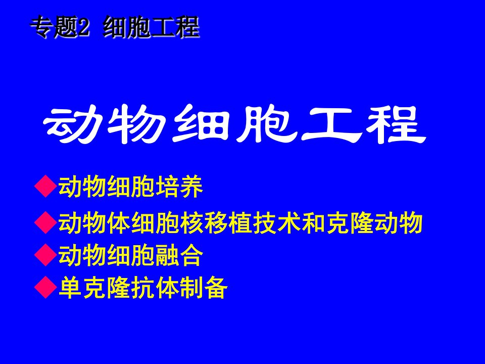 细胞工程-动物细胞工程