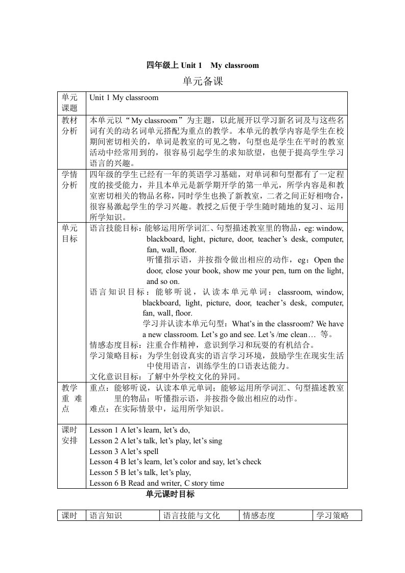 台四上英语U1A1王娜