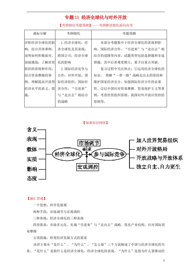 高考政治一轮复习