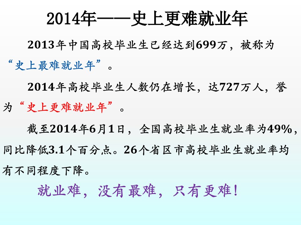 应届毕业生就业情况分析PPT课件