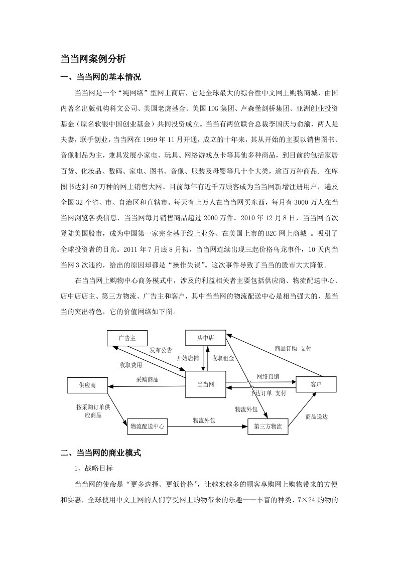 当当网案例分析