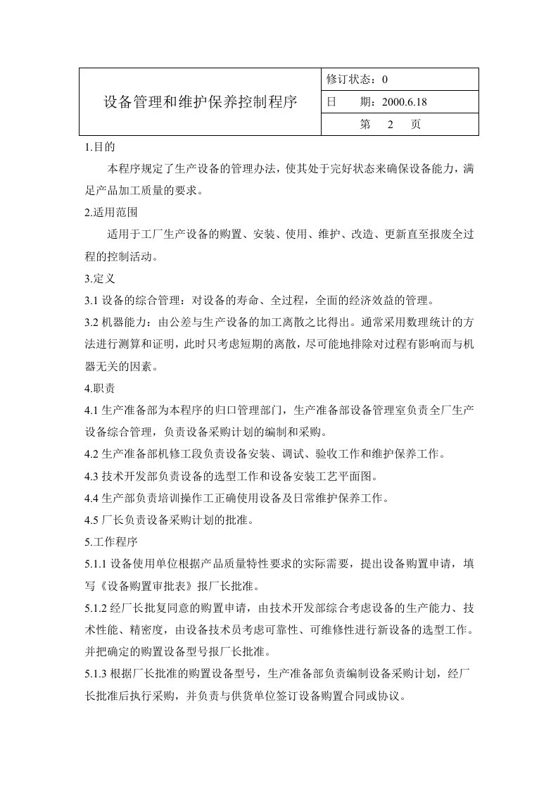 设备管理表汇总48