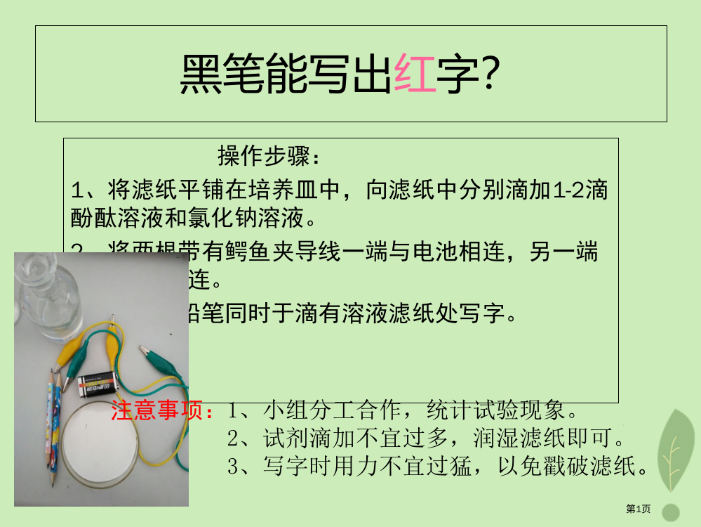 高中化学化学反应与能量转化1.2电能转化为化学能——电解6省公开课一等奖百校联赛赛课微课获奖PPT课