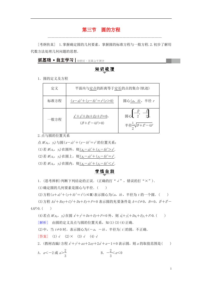 高考数学一轮复习