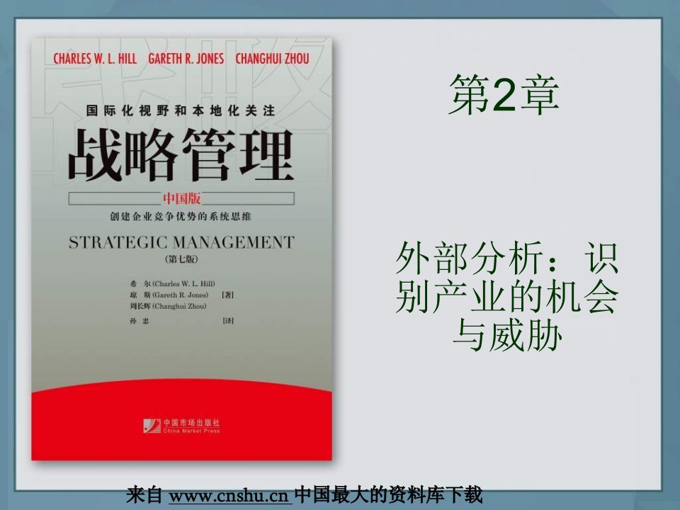 最新战略管理外部分析识别产业的机会与威胁PPT100页