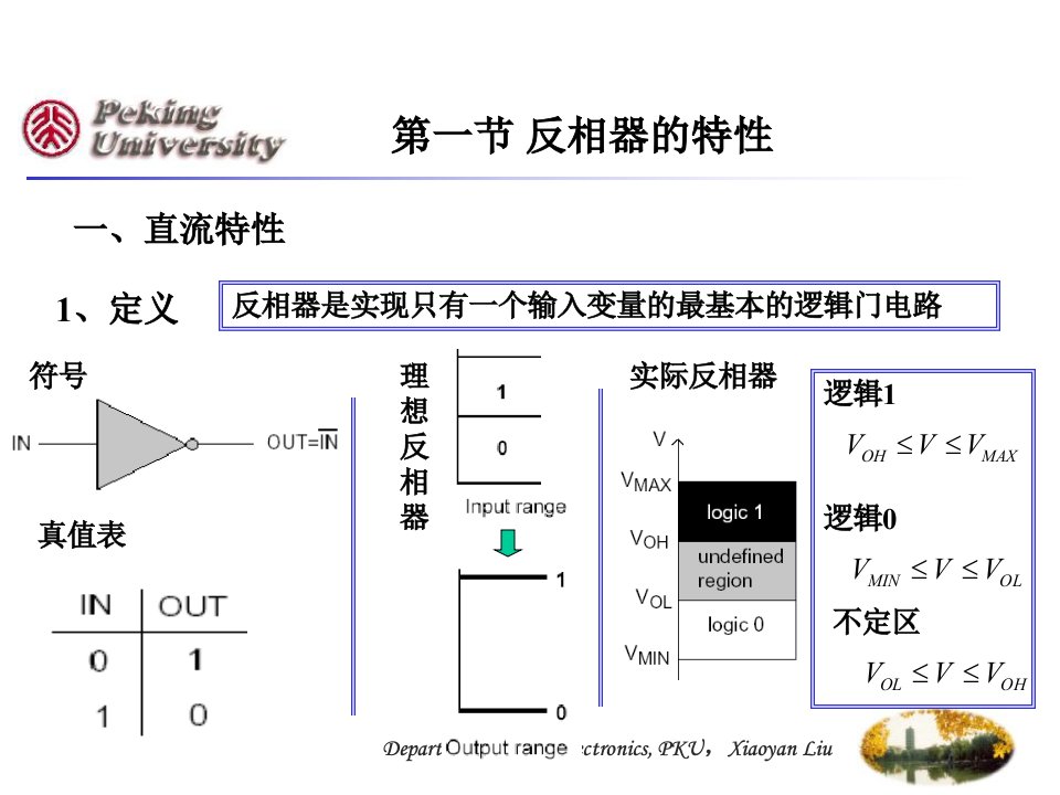 第三章CMOS反相器介绍及设计ppt课件