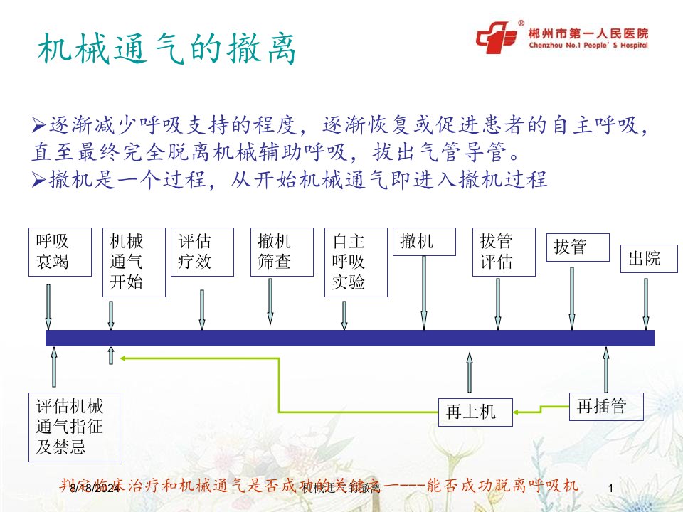 2021年机械通气的撤离