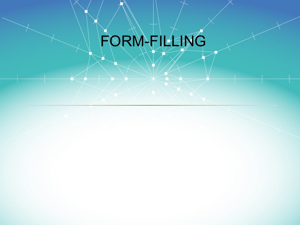 雅思填表题form-filling