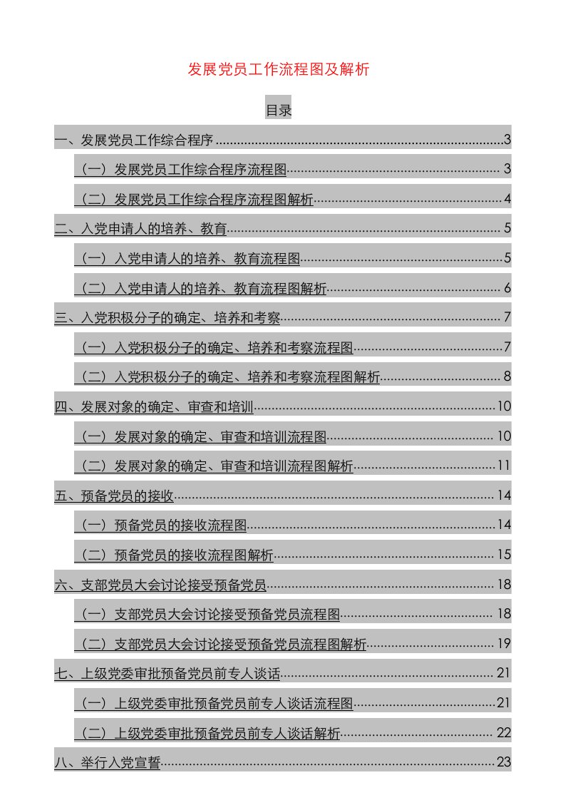 发展党员工作流程图及解析