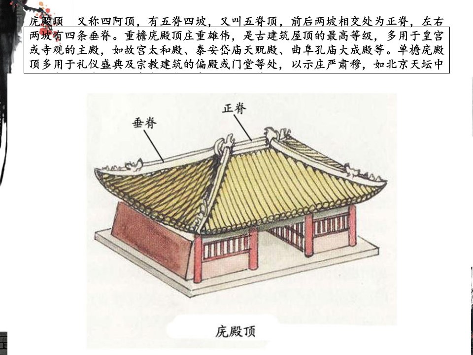 中国古建筑的屋顶形式PPT课件