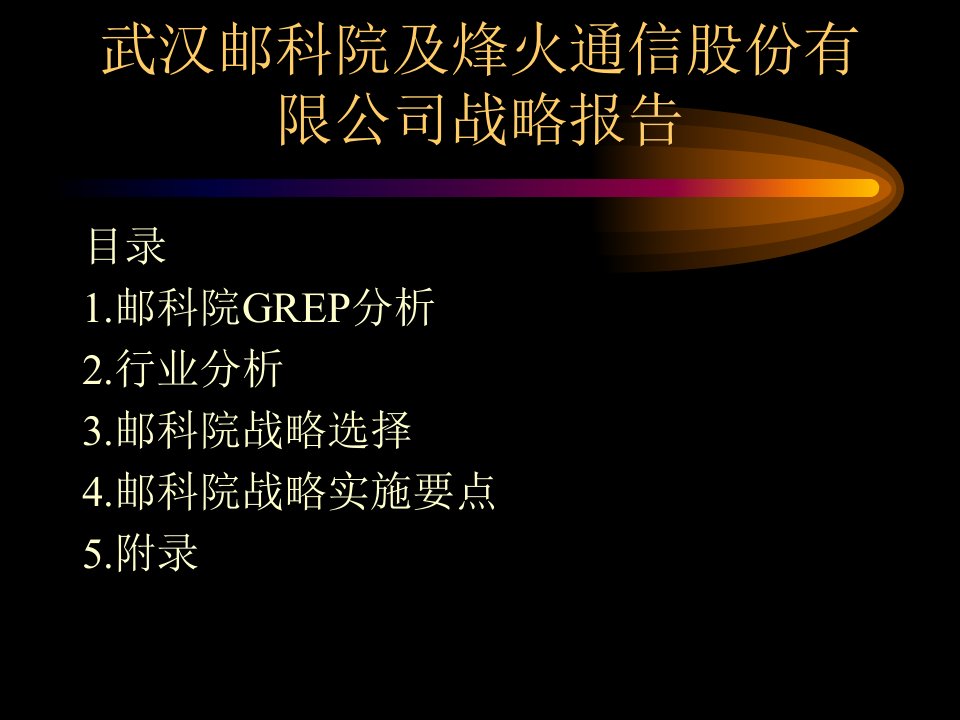 武汉邮科院及烽火通信股份有限公司战略报告(ppt29)-电子电信