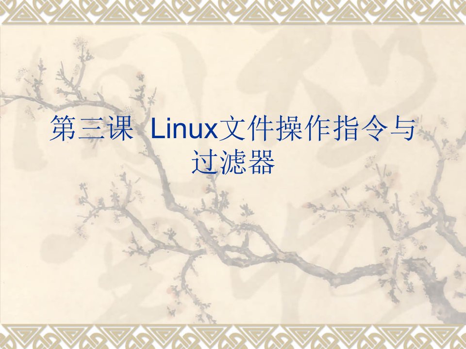 T3-Linux文件操作指令与过滤器