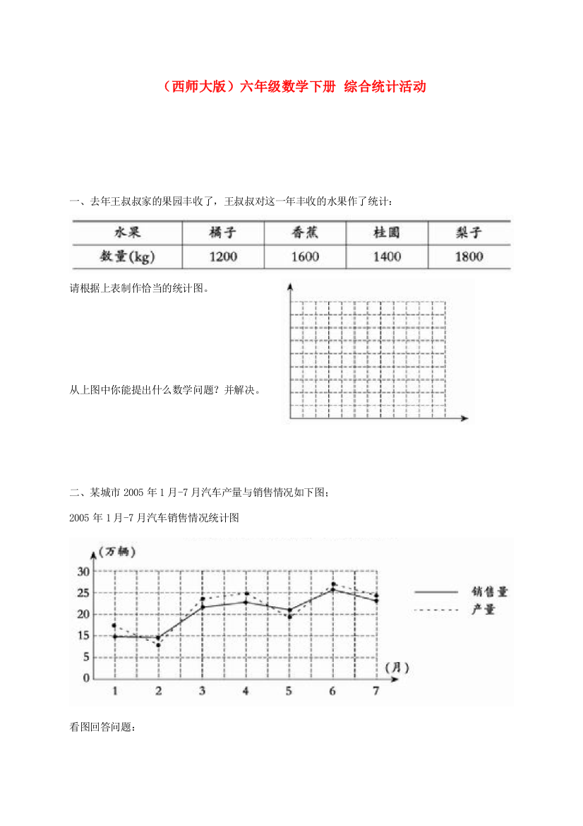 六年级数学下册