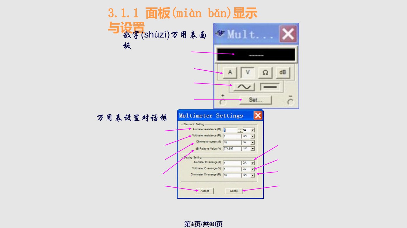 Multisim电子技术基础仿真实验一数字万用表实用教案