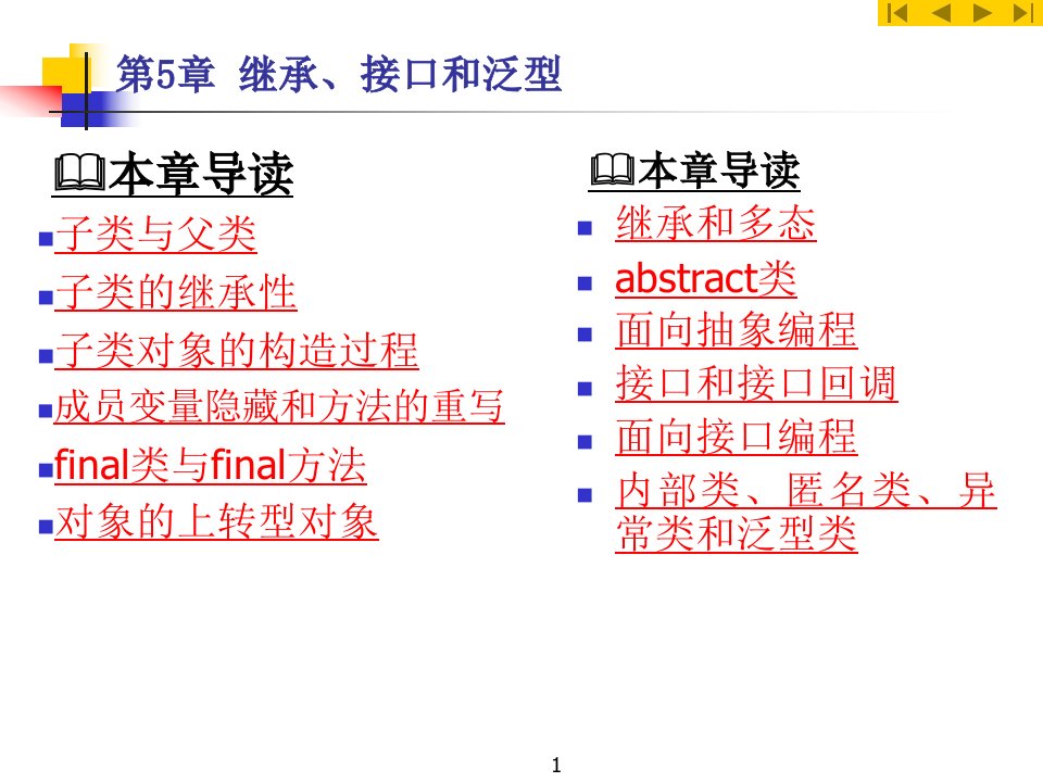 Java实用PPT课件第5章继承接口与泛型