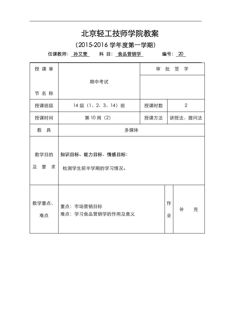 食品营销学