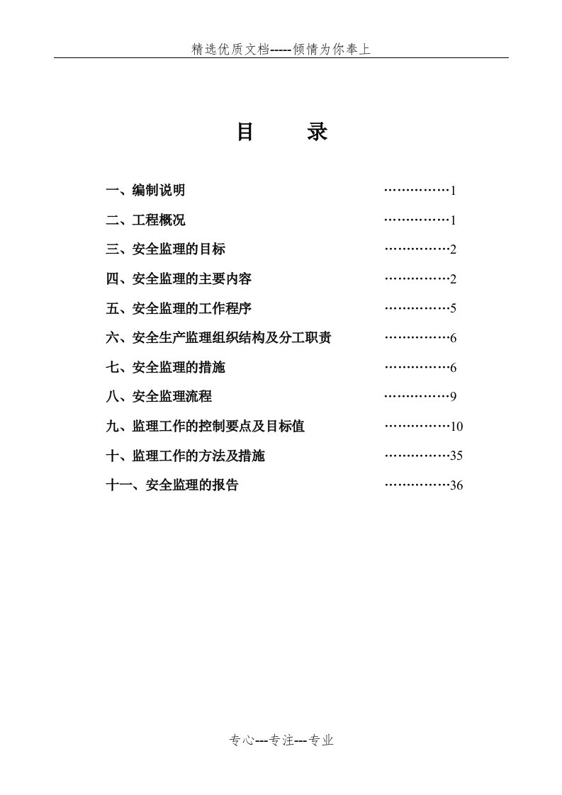 安全监理规划及实施细则(共39页)