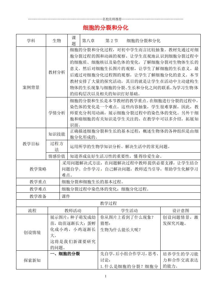 江苏省张家港市第一中学初中七年级生物下册