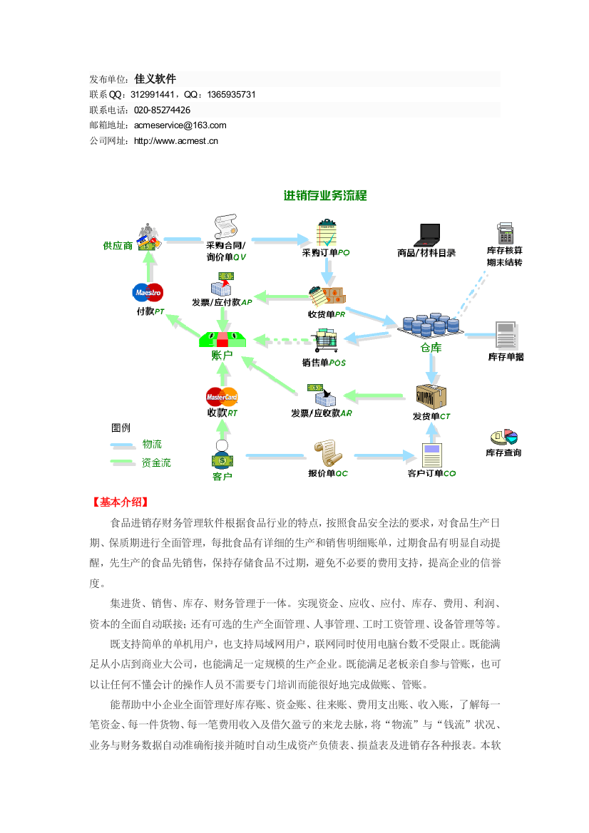 食品企业管理软件食品生产财务管理软件