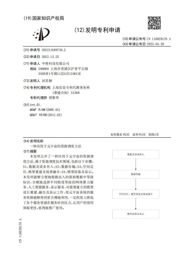 一种应用于元宇宙的资源调度方法