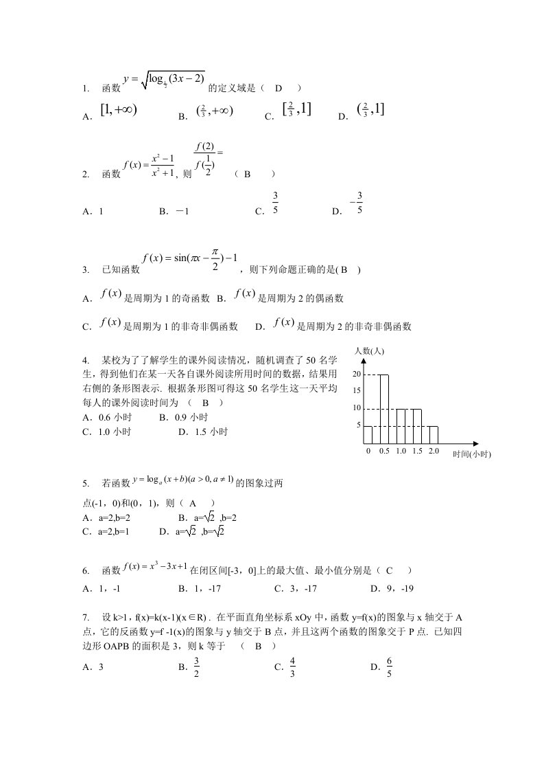 《高等数学函数》word版